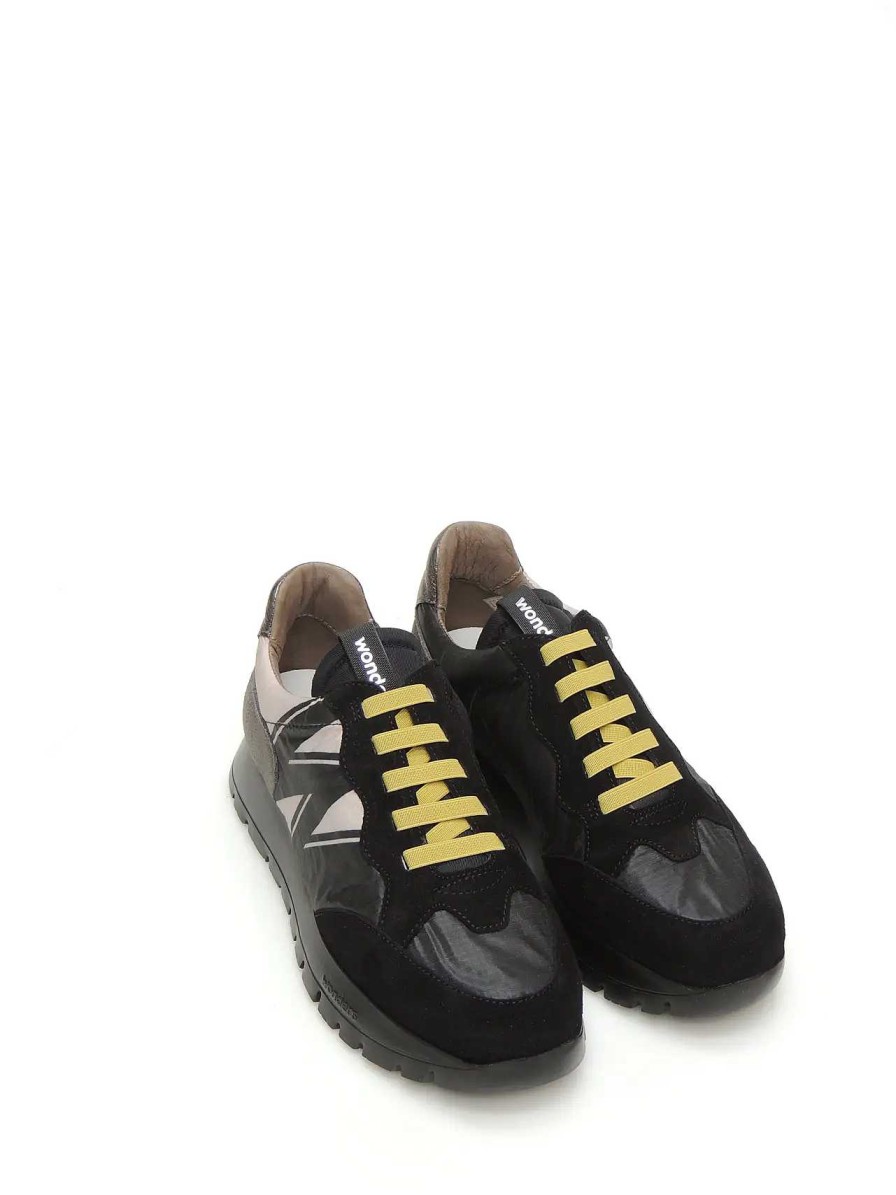 Mujer WONDERS | Sneakers Wonders A-2452 Ante Negro