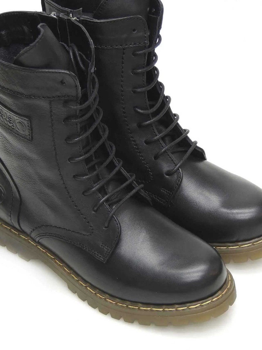 Mujer CORONEL TAPIOCCA | Botas Militares Coronel Tapiocca C1318-11 Piel Negro