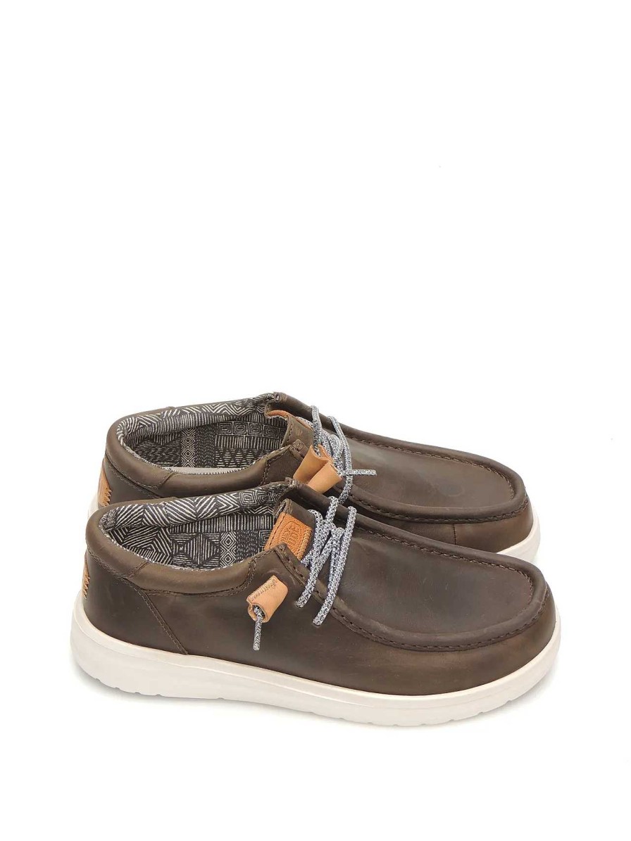 Hombre DUDE | Wallabee Dude 40175-030-B Piel Marron