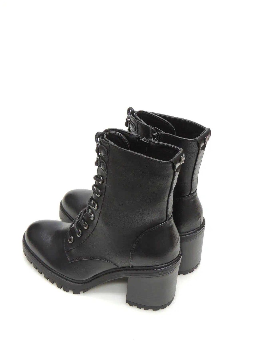 Mujer MUSTANG | Botas Militares Mustang 52839 Polipiel Negro