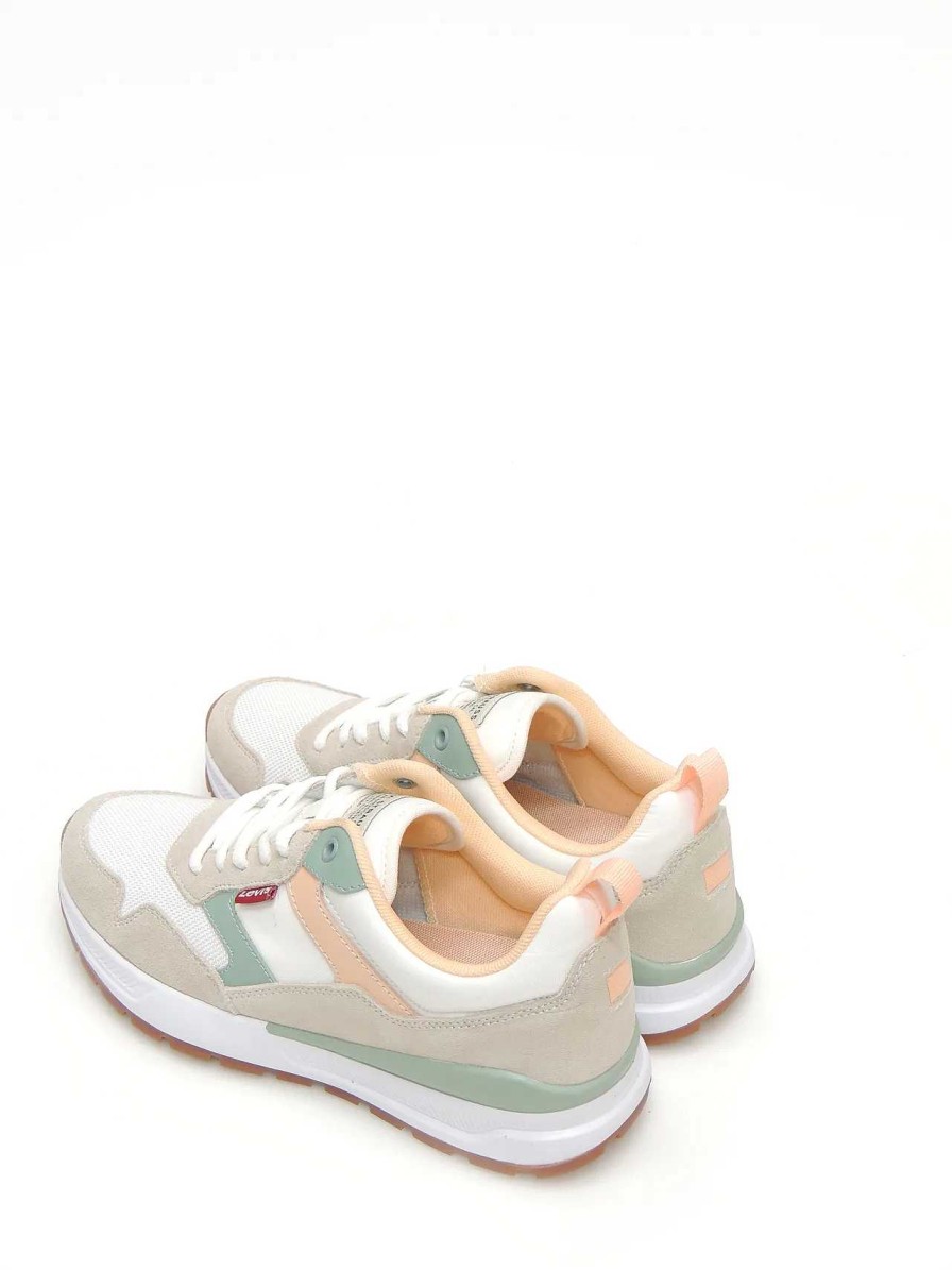 Mujer LEVIS | Sneakers Levis 234235 Ante Blanco