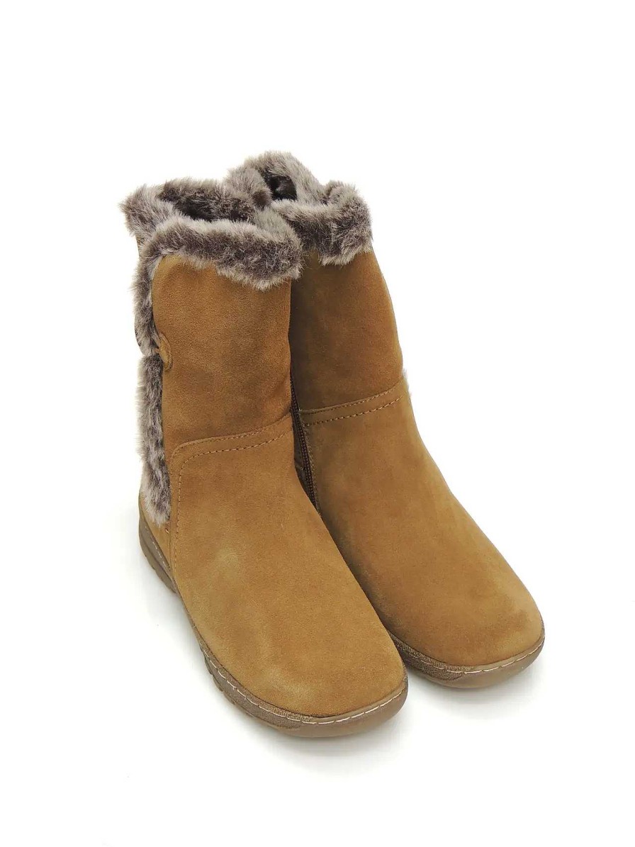 Mujer CORONEL TAPIOCCA | Botas Media Cana Coronel Tapiocca T485-4 Serraje Beige