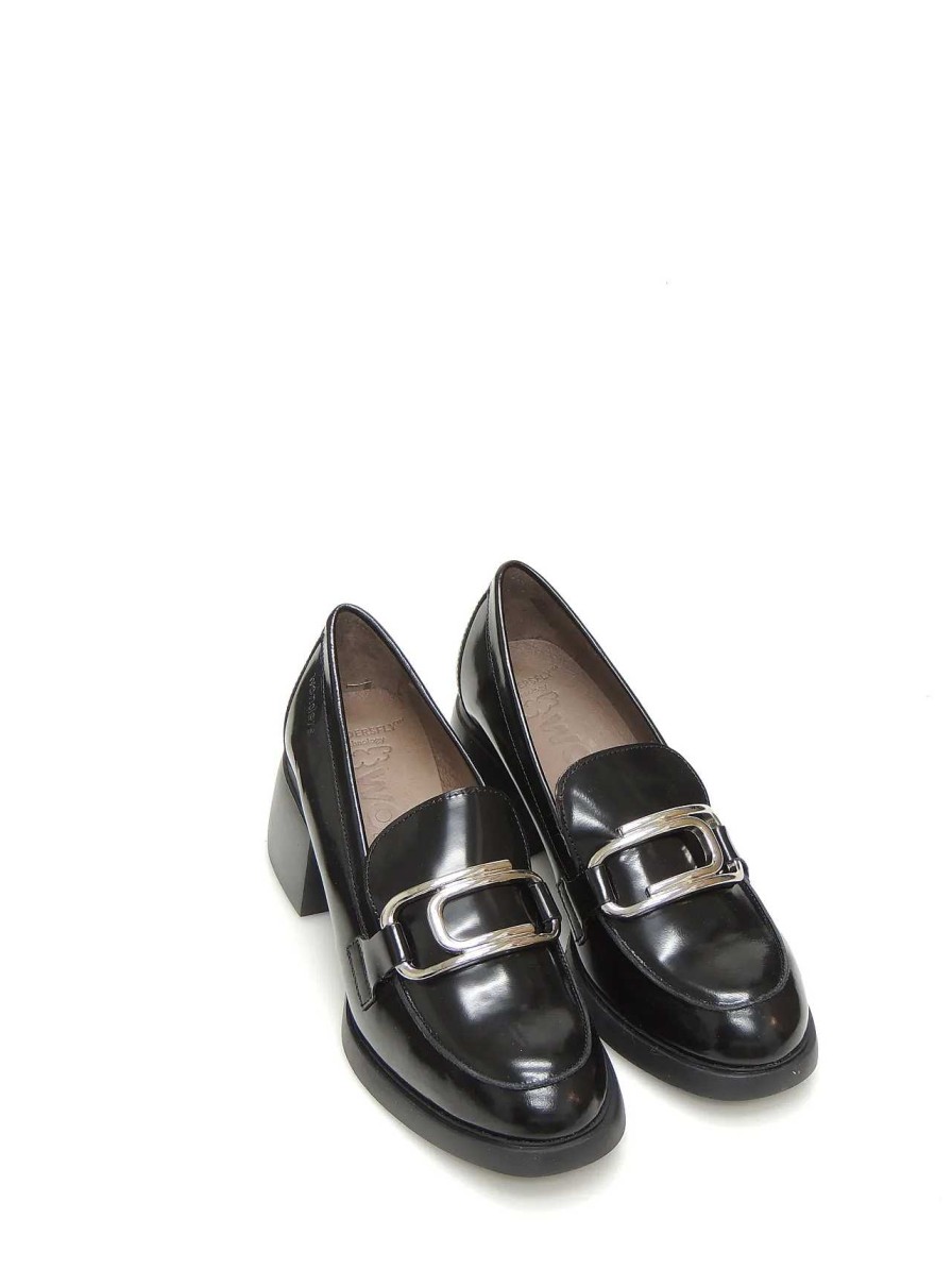 Mujer WONDERS | Mocasines Wonders G-6140 Piel Negro