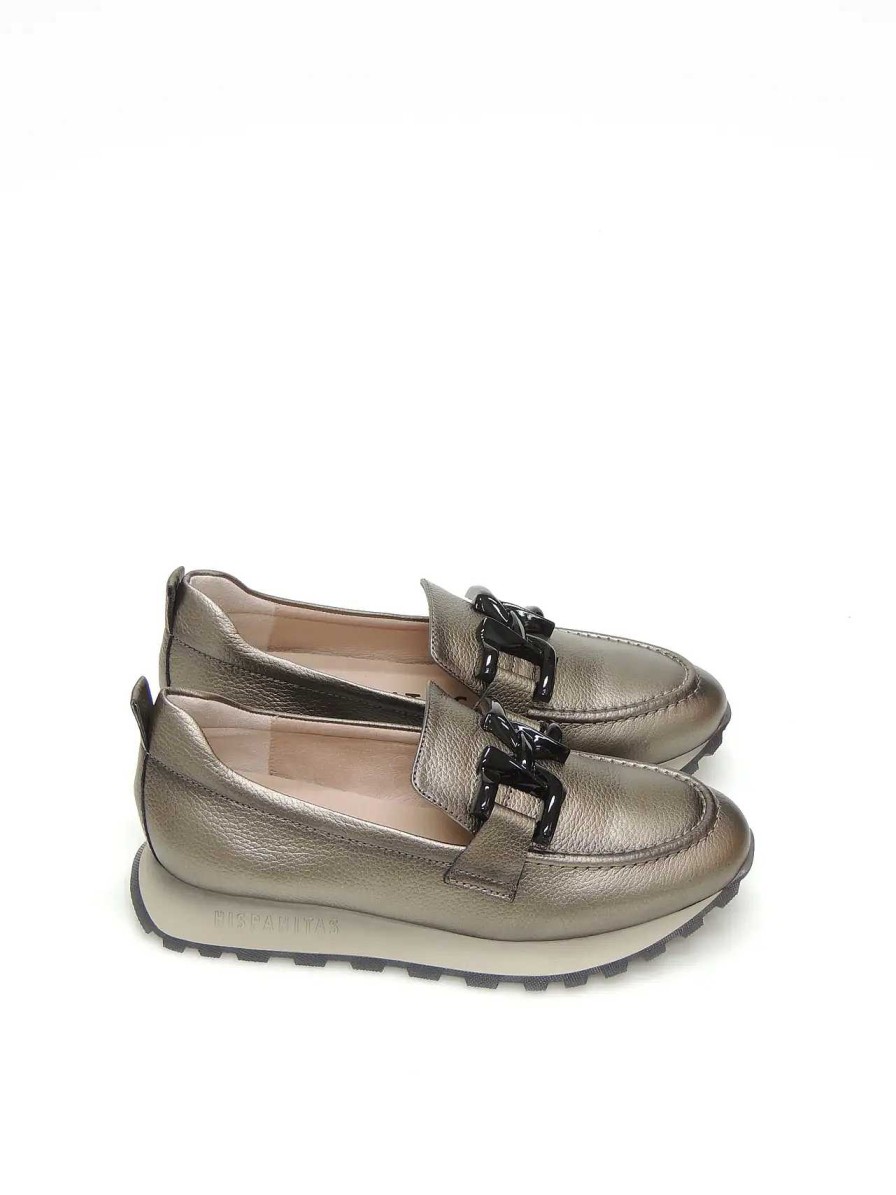 Mujer HISPANITAS | Mocasines Hispanitas Hi232962 Piel Beige