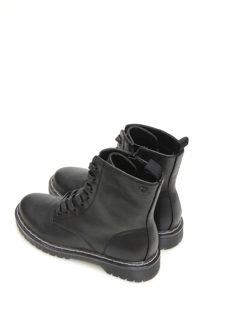 Mujer MUSTANG | Botas Militares Mustang 50192 Polipiel Negro