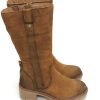 Mujer CARMELA | Botas Media Cana Carmela 16096602 Serraje Camel