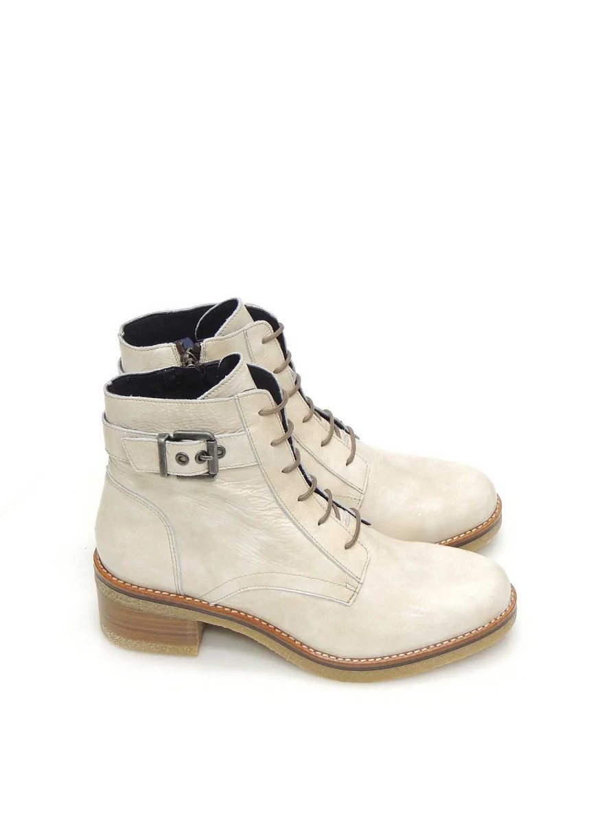 Mujer DORKING | Botas Militares Dorking D8686-Na Charol Beige