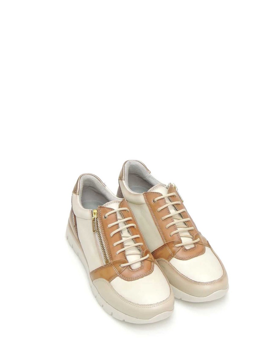 Mujer PIKOLINOS | Sneakers Pikolinos W4R-6718C4 Piel Beige