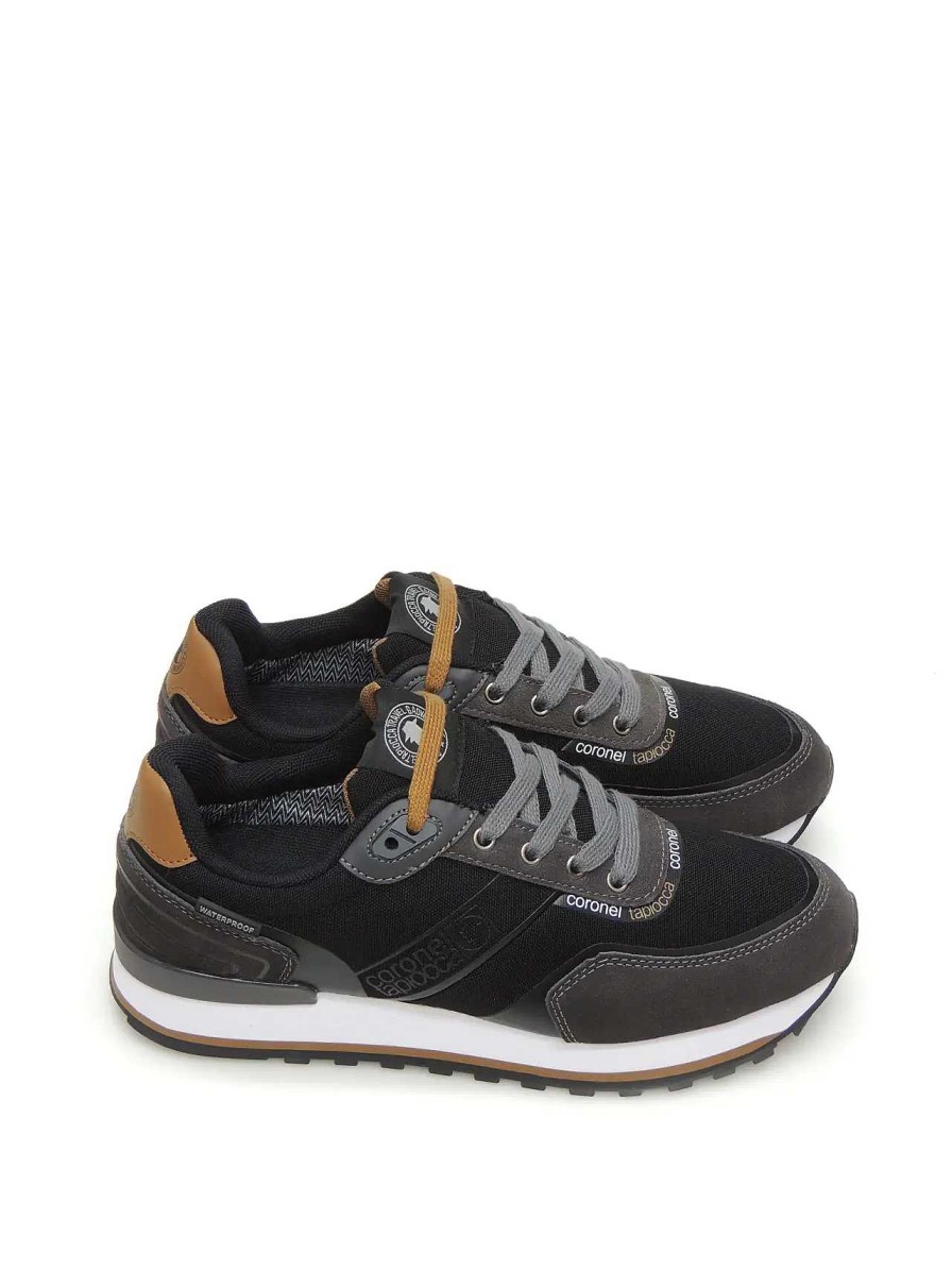 Hombre CORONEL TAPIOCCA | Sneakers Coronel Tapiocca T500-1 Piel Negro