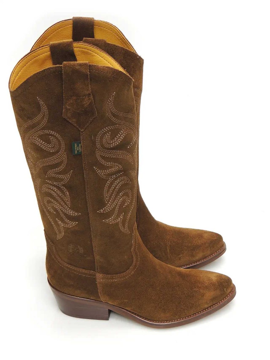 Mujer DAKOTA BOOTS | Botas Cowboy Dakota Boots Dkt 62 Serraje Cuero