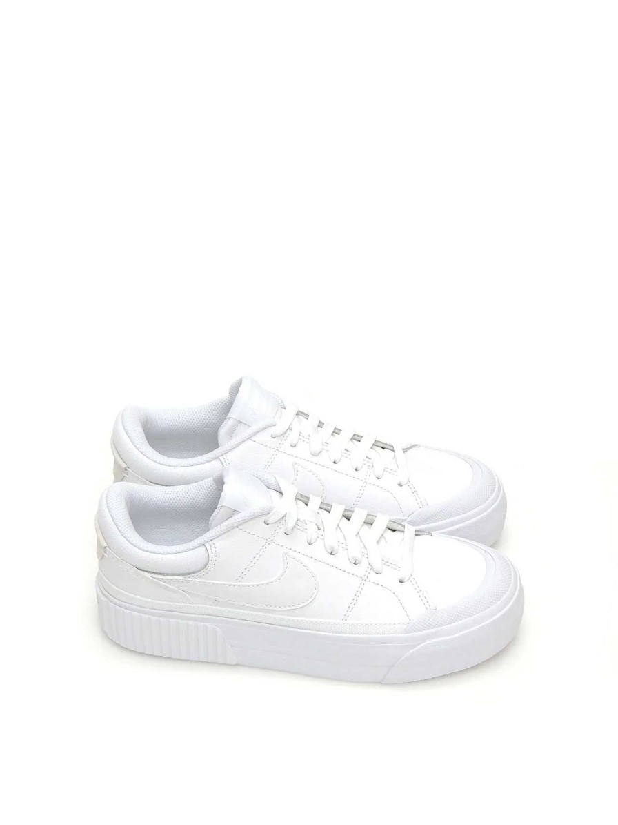 Mujer NIKE | Sneakers Nike Dm7590 Piel Blanco