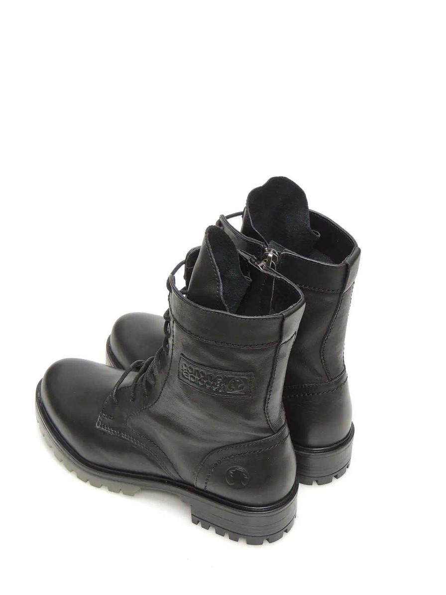 Mujer CORONEL TAPIOCCA | Botas Militares Coronel Tapiocca C1302-11 Piel Negro