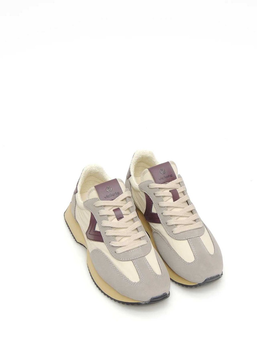 Mujer VICTORIA | Sneakers Victoria 1134103 Serraje Burdeos