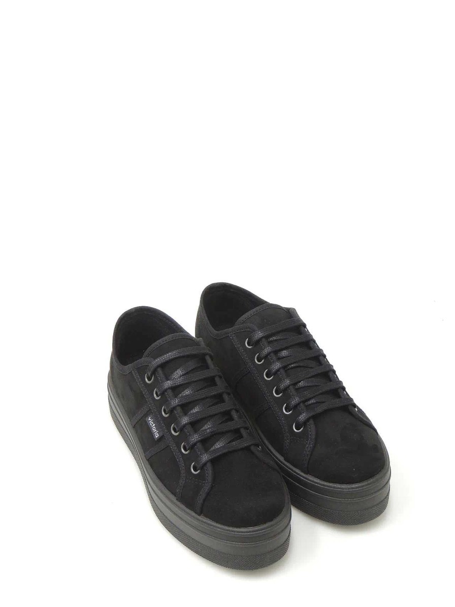 Mujer VICTORIA | Sneakers Victoria 109205 Textil Negro