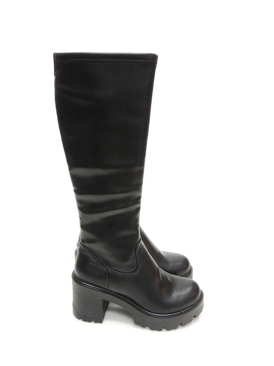 Mujer MUSTANG | Botas Moteras Mustang 52851 Polipiel Negro