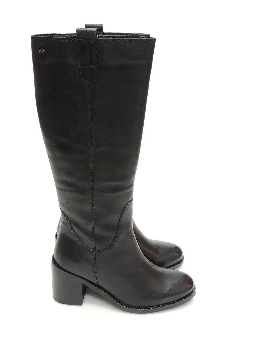 Mujer KANGAROOS | Botas Cana Alta Kangaroos 401-11 Piel Negro