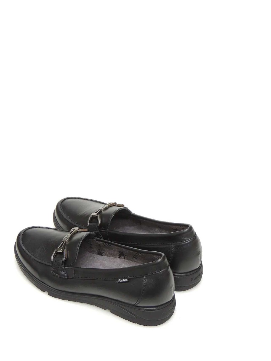 Mujer FLUCHOS | Mocasines Fluchos F1836 Piel Negro