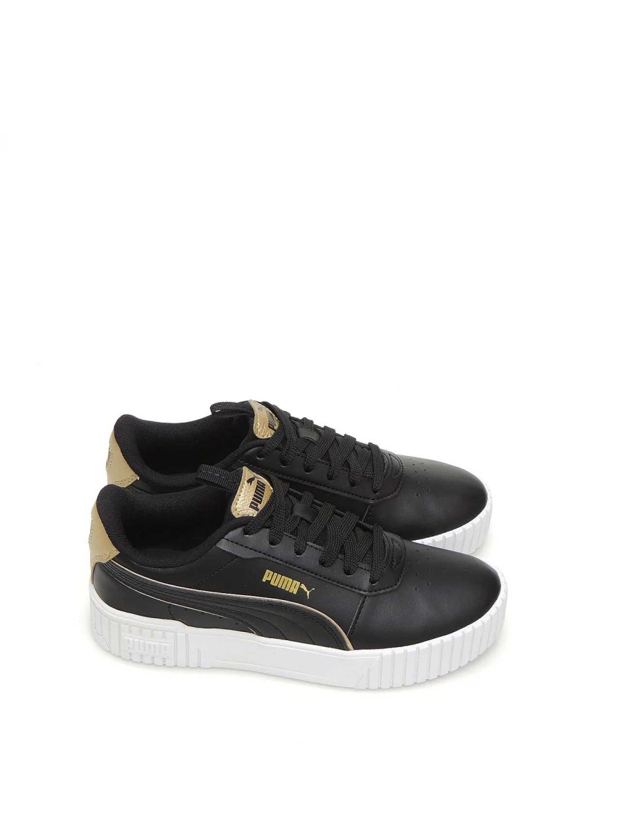 Mujer PUMA | Sneakers Puma 393214 Polipiel Negro