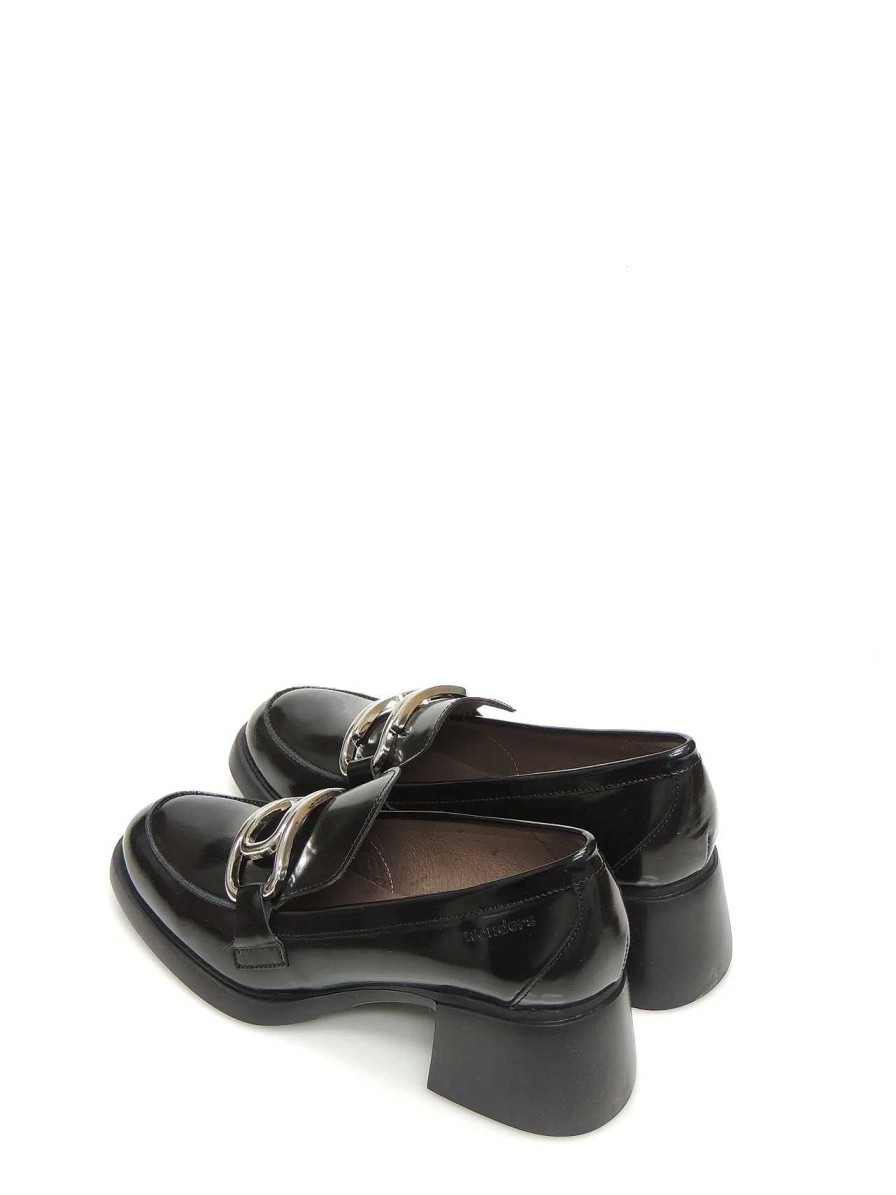 Mujer WONDERS | Mocasines Wonders G-6140 Piel Negro