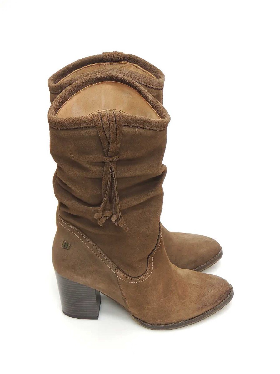 Mujer MUSTANG | Botas Media Cana Mustang 53882 Serraje Taupe