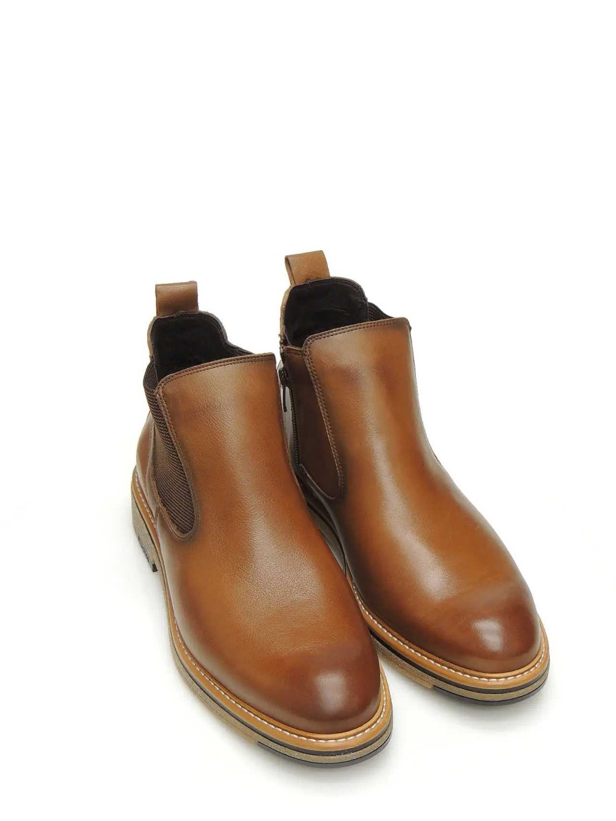 Hombre FLUCHOS | Botines Chelsea Fluchos F1817 Piel Camel