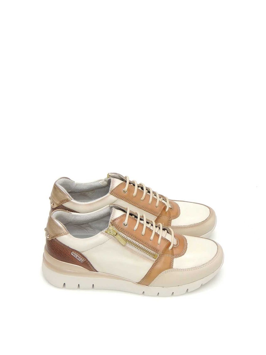 Mujer PIKOLINOS | Sneakers Pikolinos W4R-6718C4 Piel Beige