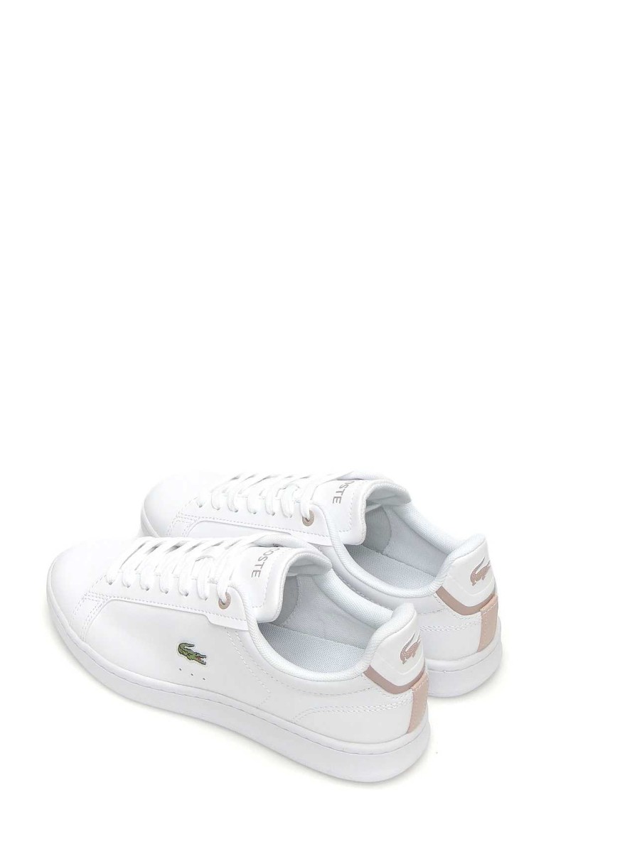 Mujer LACOSTE | Sneakers Lacoste Carnaby Piel Blanco