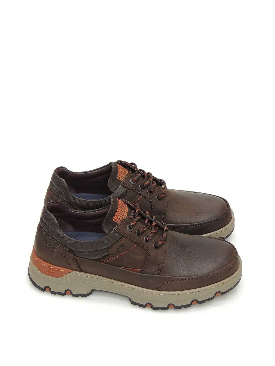 Hombre FLUCHOS | Zapatos Derby Fluchos F1843 Piel Marron