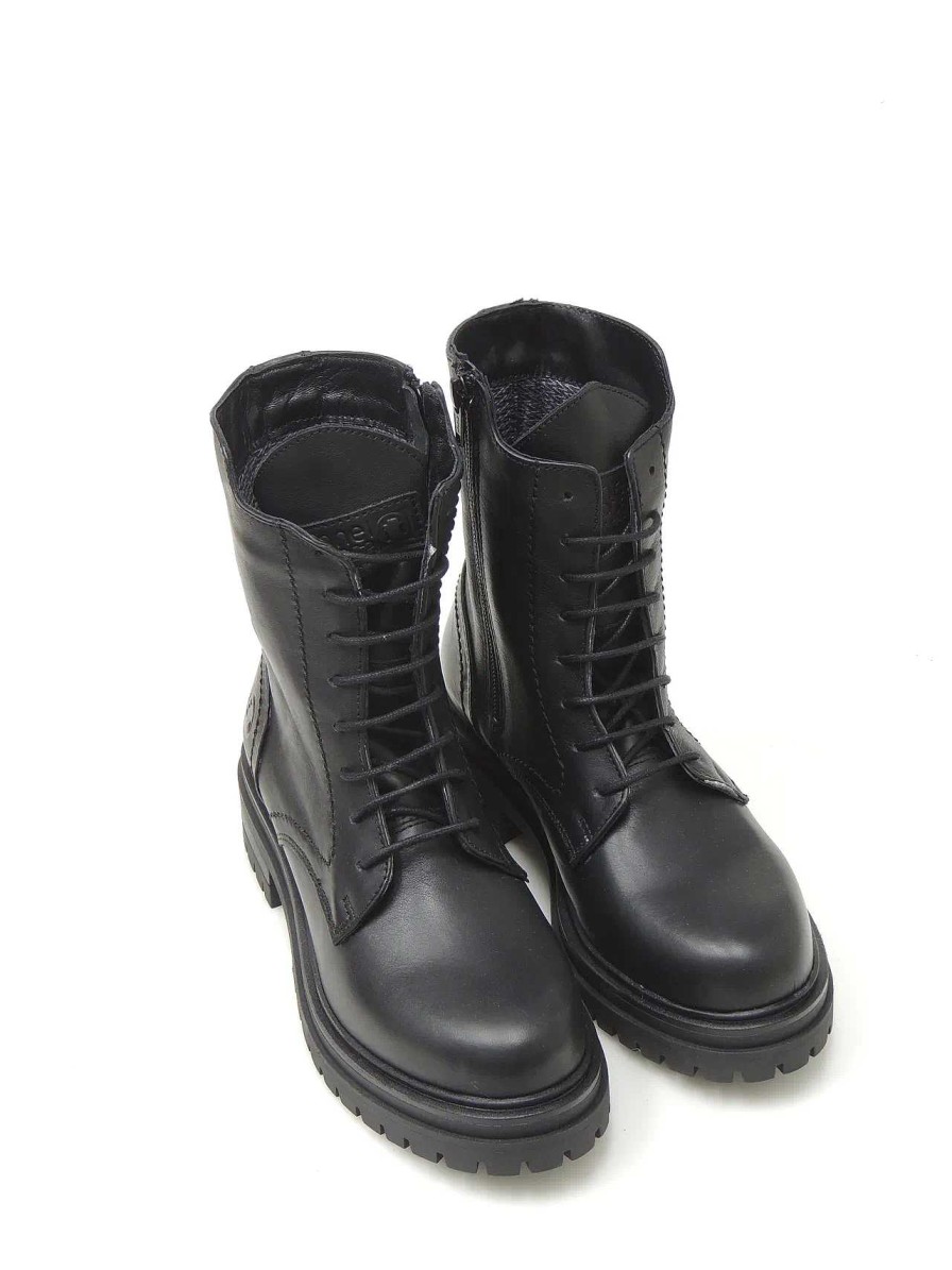 Mujer CORONEL TAPIOCCA | Botas Militares Coronel Tapiocca C1291-11 Piel Negro