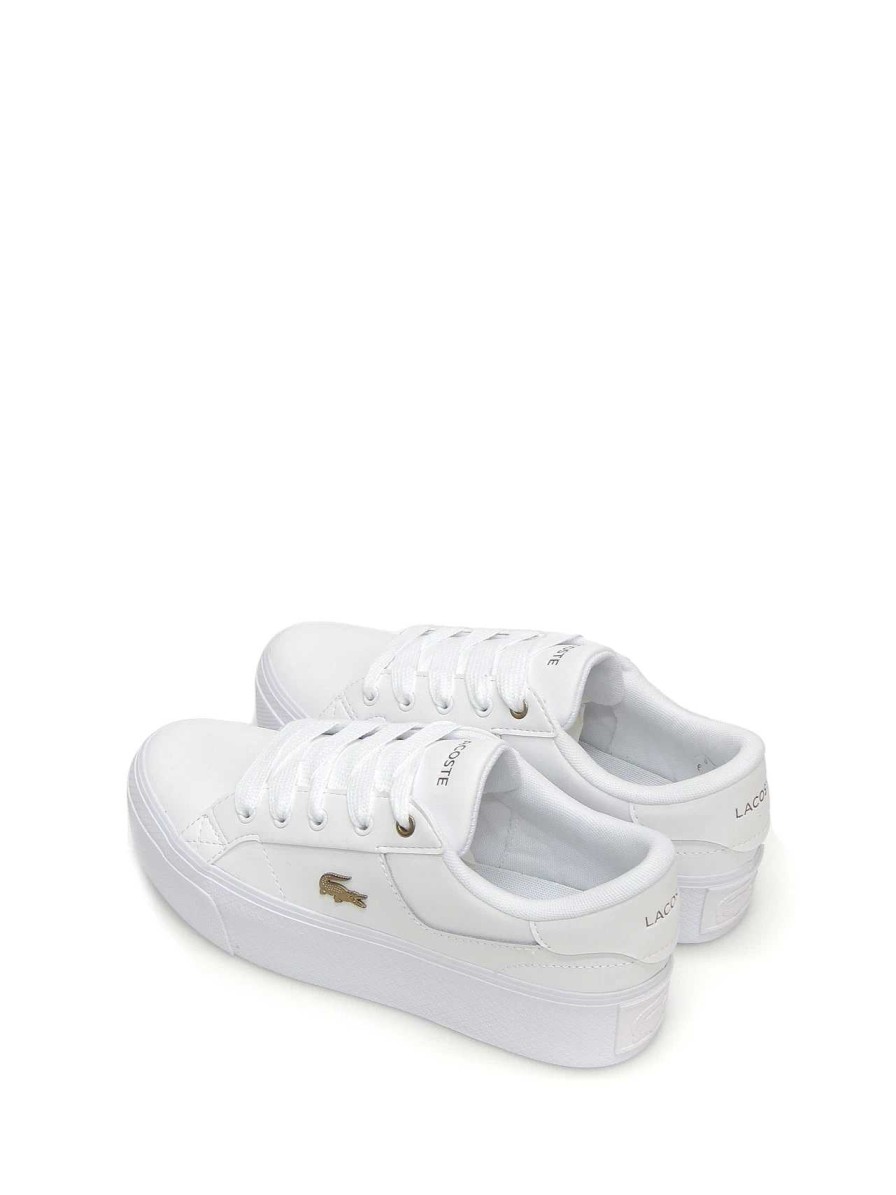 Mujer LACOSTE | Sneakers Lacoste Ziane Piel Blanco