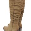 Mujer KANGAROOS | Botas Cana Alta Kangaroos 403-5 Serraje Taupe