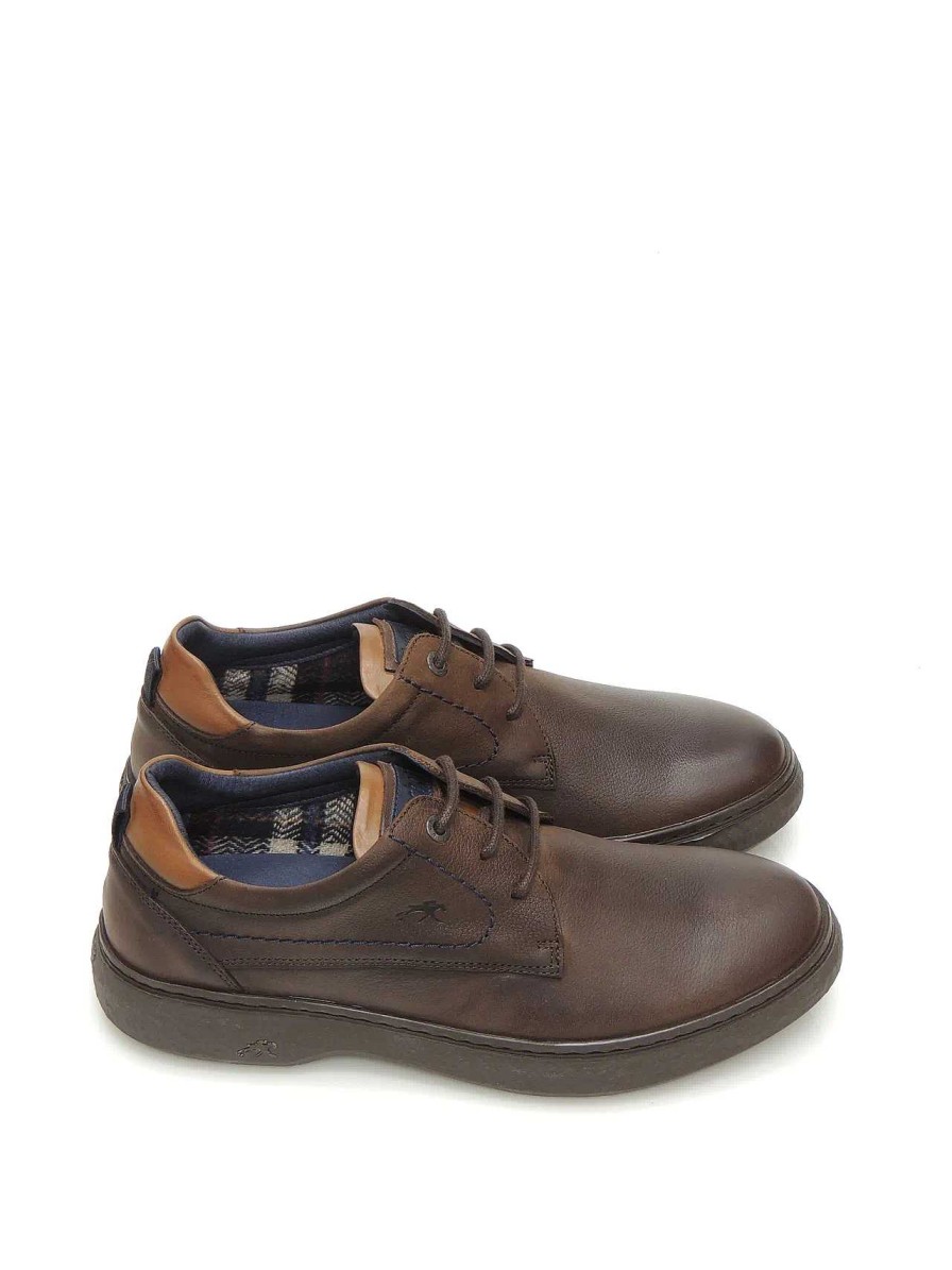 Hombre FLUCHOS | Zapatos Derby Fluchos F1877 Piel Marron