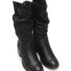 Mujer MUSTANG | Botas Media Cana Mustang 52761 Polipiel Negro