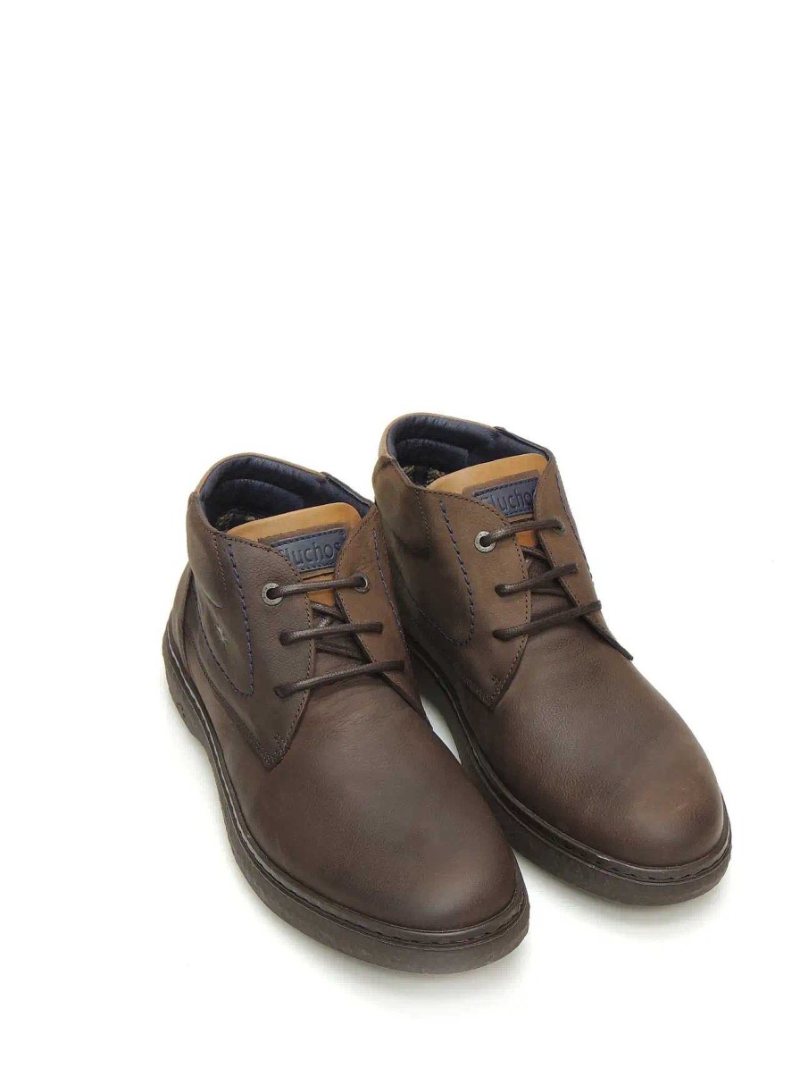 Hombre FLUCHOS | Botines Desert Fluchos F1878 Piel Marron