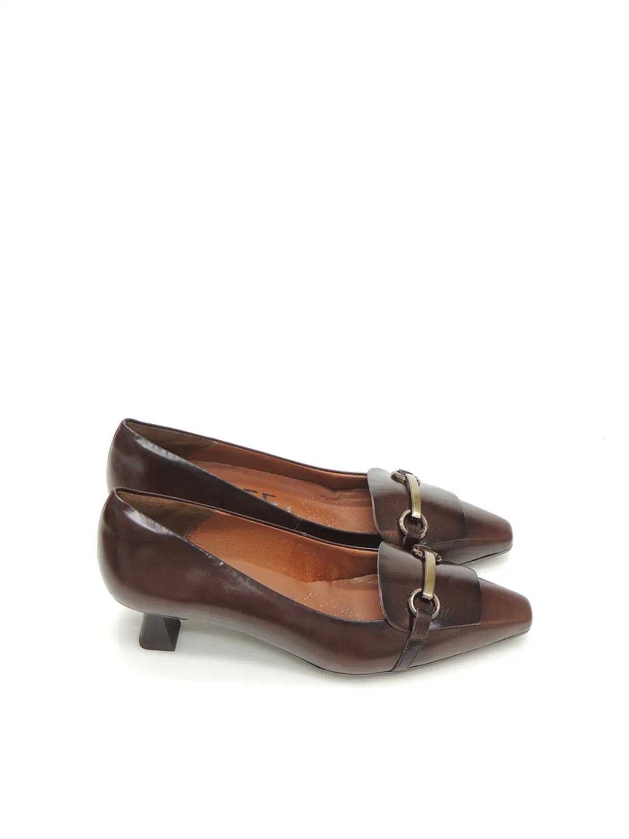 Mujer DESIREE | Zapatos Salon Desiree Elba 10 Piel Marron