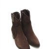 Mujer PEPE MENARGUES | Botines Cowboy Pepe Menargues 21243 Serraje Marron