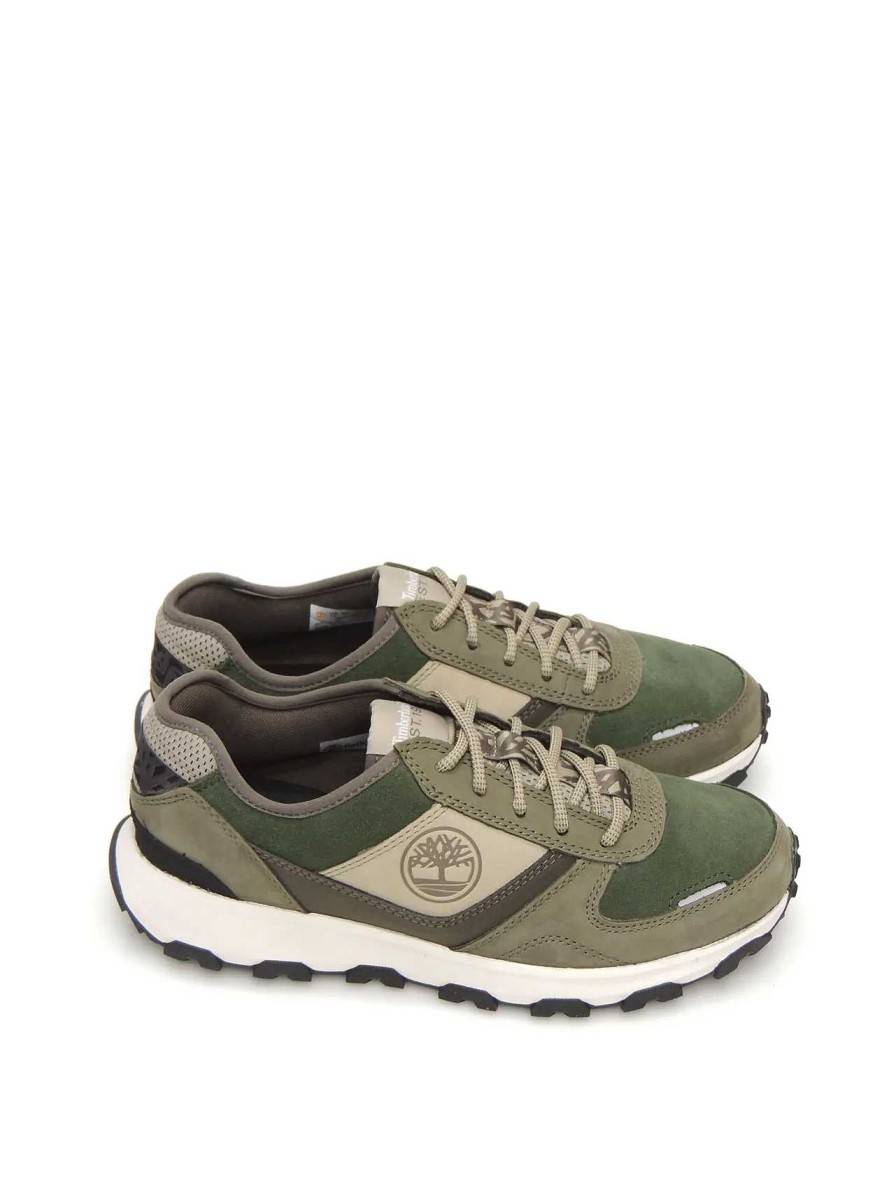 Hombre TIMBERLAND | Sneakers Timberland 5Wyg9911 Nobuk Verde