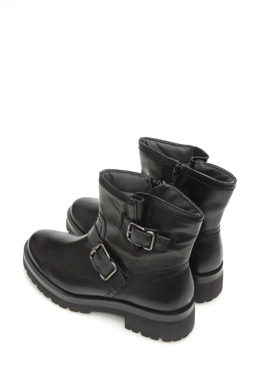 Mujer PITILLOS | Botas Moteras Pitillos 5368 Piel Negro