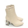 Mujer MENBUR | Botines Menbur 24449 Polipiel Beige