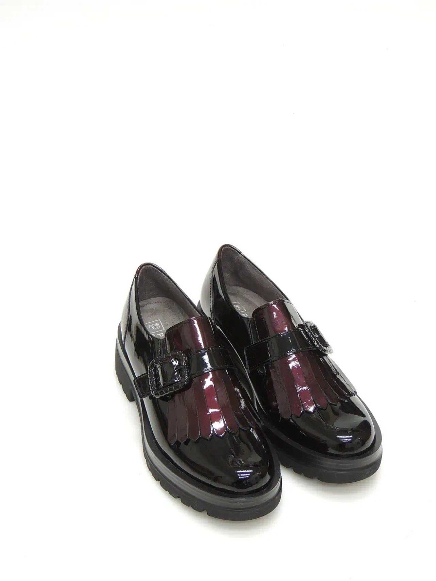 Mujer PITILLOS | Mocasines Pitillos 5361 Charol Negro