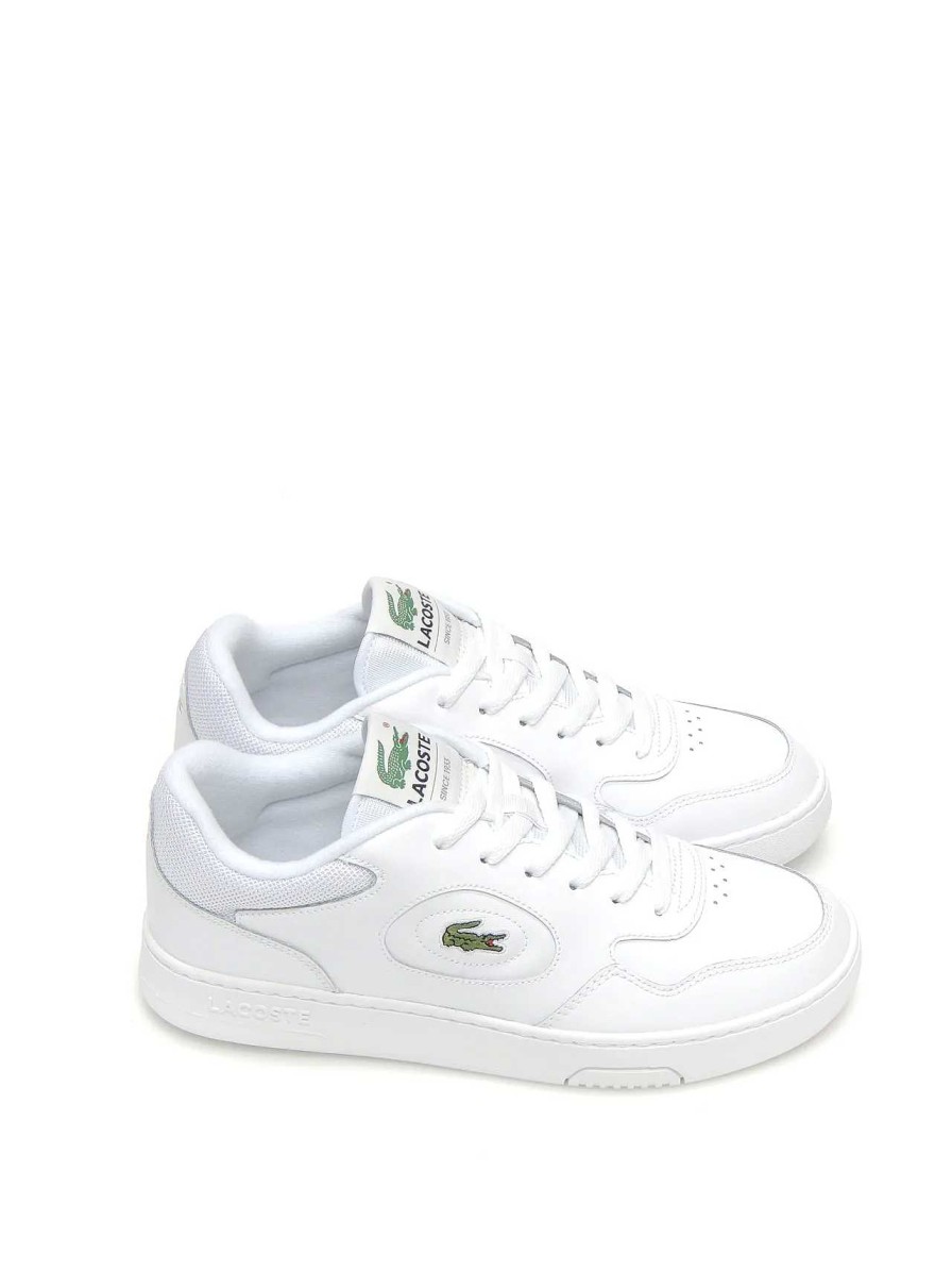 Hombre LACOSTE | Sneakers Lacoste Lineset Piel Blanco