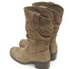 Mujer MUSTANG | Botas Media Cana Mustang 52761 Polipiel Taupe