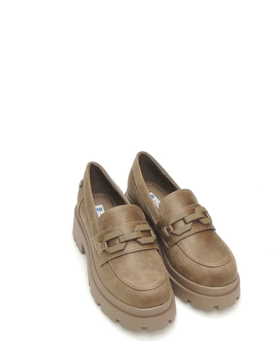 Mujer MUSTANG | Mocasines Mustang 53592 Polipiel Taupe