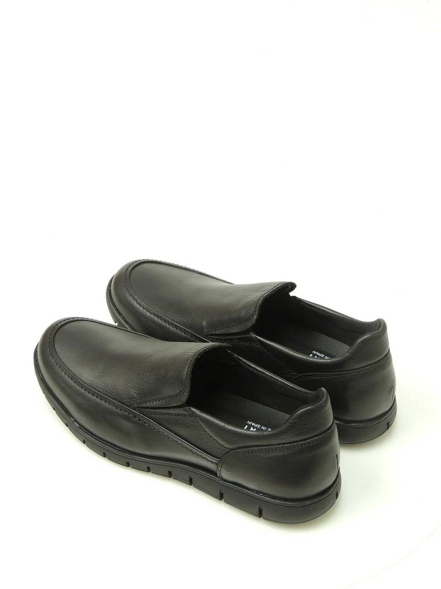 Hombre T2IN | Mocasines Slip-On T2In R-73 Piel Negro