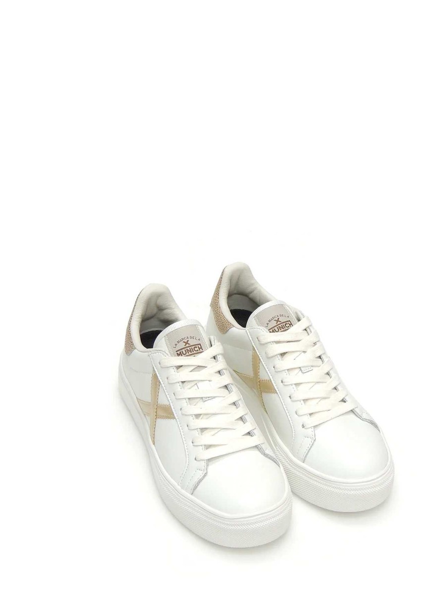 Mujer MUNICH | Sneakers Munich Rete Sky 52 Piel Blanco