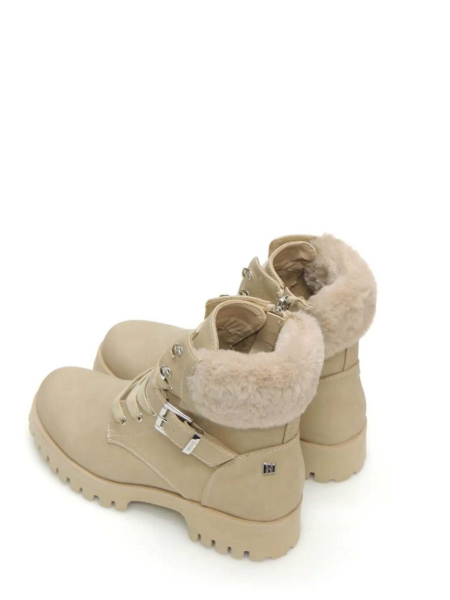 Mujer MUSTANG | Botas Militares Mustang 53236 Polipiel Beige