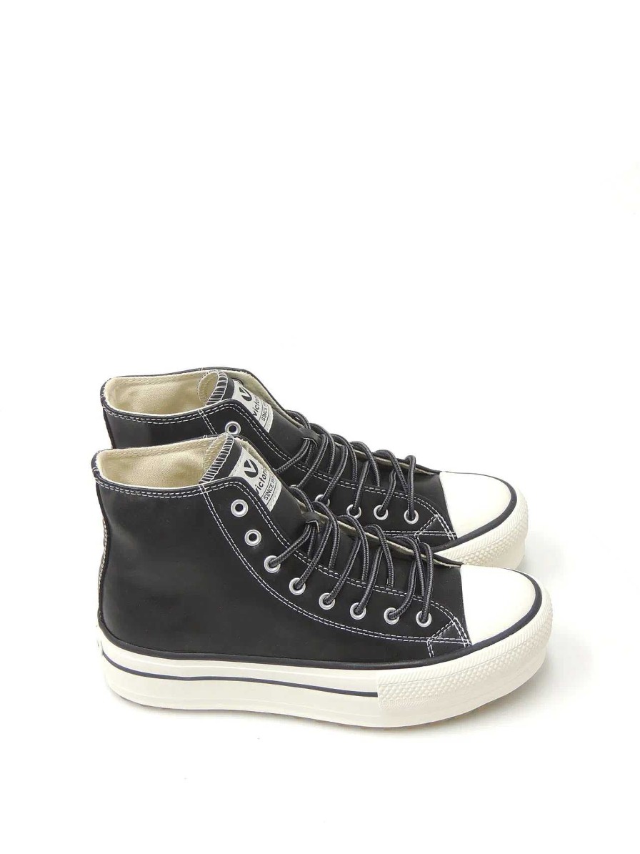 Mujer VICTORIA | Sneakers Victoria 1061123 Polipiel Negro