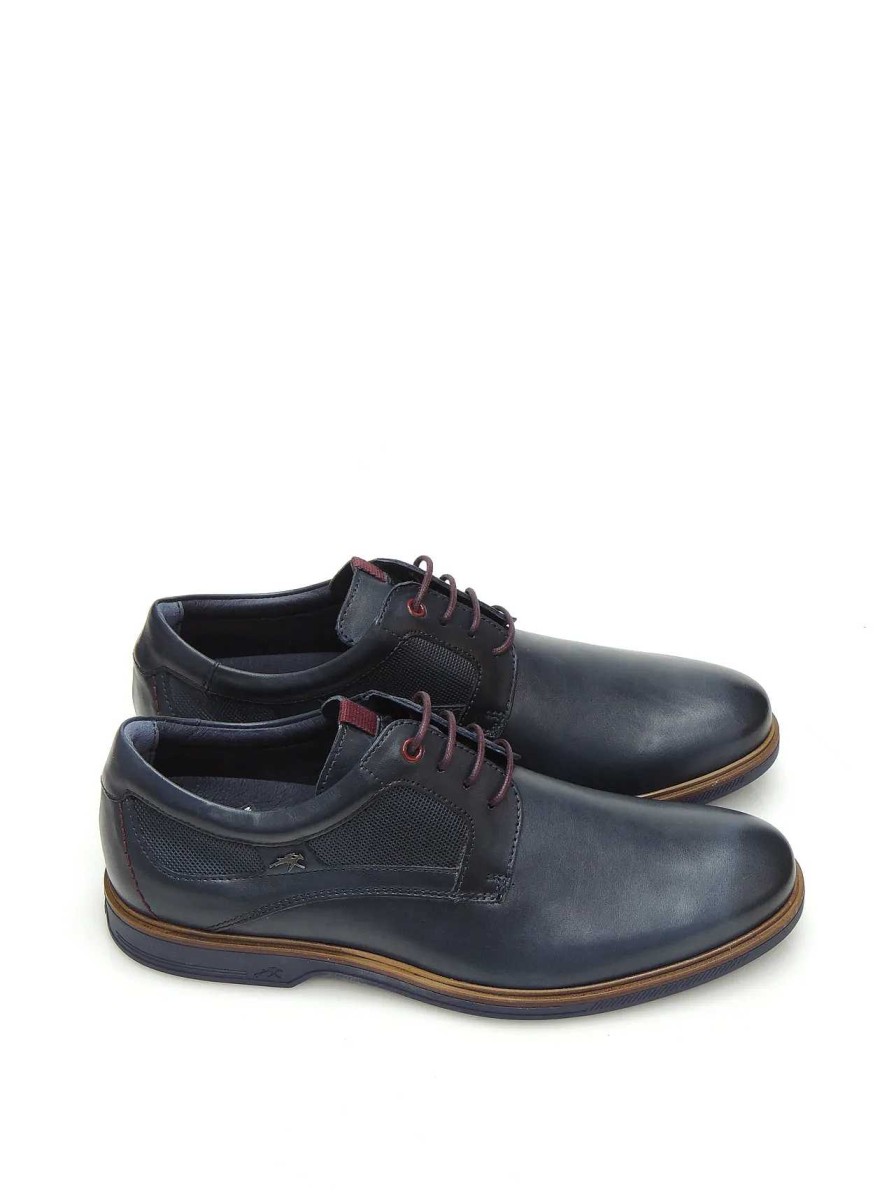 Hombre FLUCHOS | Zapatos Blucher Fluchos F1857 Piel Marino