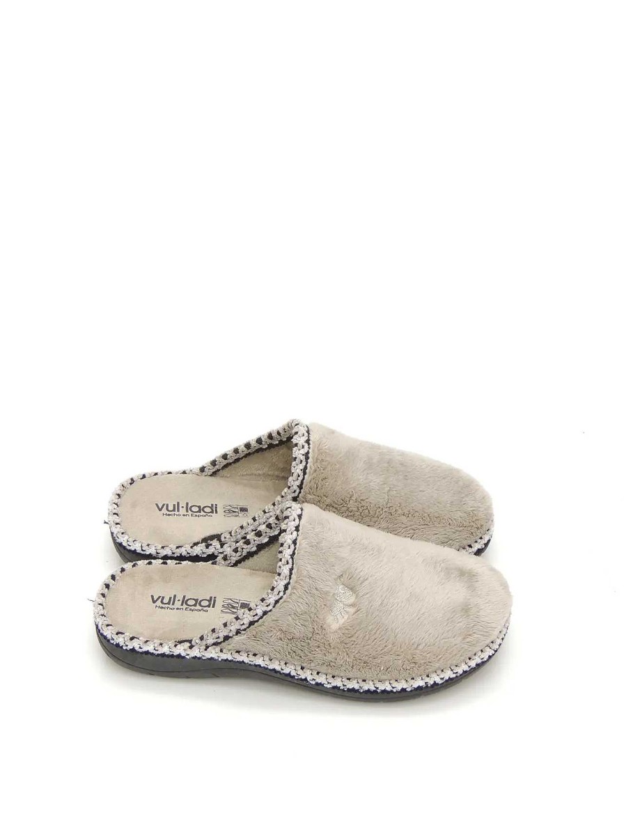 Mujer VULLADI | Zapatillas Estar En Casa Vulladi 5895-123 Textil Beige