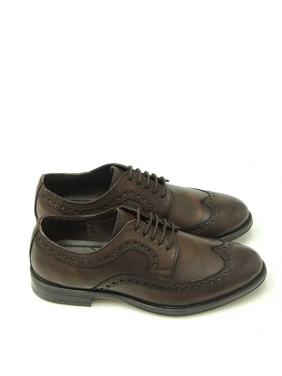 Hombre T2IN | Zapatos Blucher T2In V-415 Piel Marron